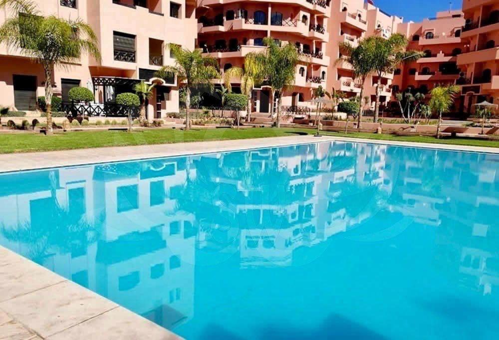 Un Moderne Chic Appartement Vue Sur Piscine Marrakesh Exterior foto