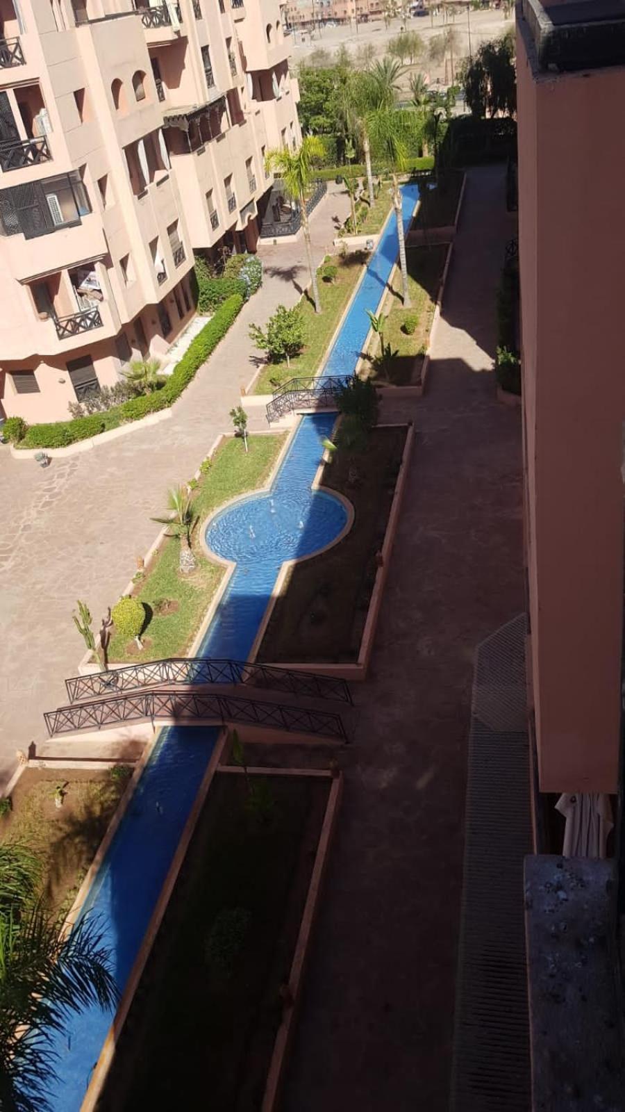 Un Moderne Chic Appartement Vue Sur Piscine Marrakesh Exterior foto